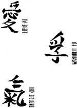 Createx Mylar Schablone / China Symbole I 
