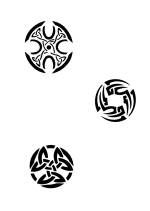 Createx Mylar Schablone / Celtic Symbols 