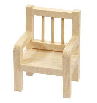 Mini-Stuhl, ca. 4,5cm, natur Holz 