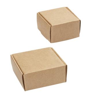 Mini-Kartons, 4,2-5,5cm, braun, Papier, Btl. a 2Stck. 