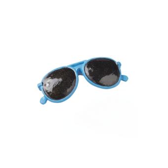 Sonnenbrille,blau, ca. 3cm, Btl. a 2 Stck., Polyresin 