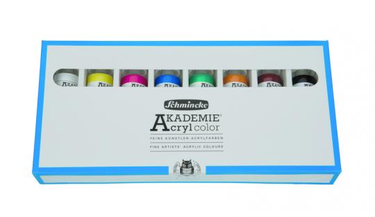 Akademie Acryl Color Kartonset 8 x 60ml Schmincke Sorte 23 