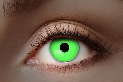 UV Kontaktlinsen / UV Flash Green / 1 Monatslinse 