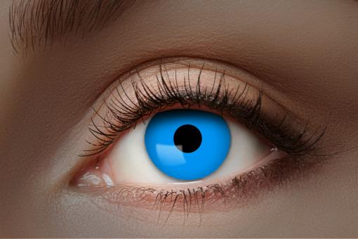 UV Kontaktlinsen / UV Flash Blue / 1 Monatslinse 