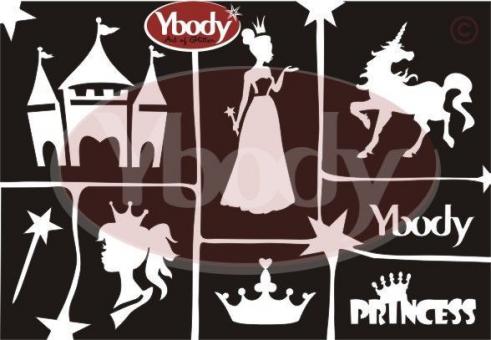 Ybody Schablonen Set DIN A5 / Prinzessin 