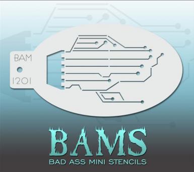 Bad Ass Mini Stencil 1201 