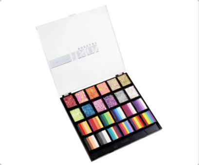 Fusion BodyArt Fusion One Stroke & Glitter Cream Palette | Rainbow Party 