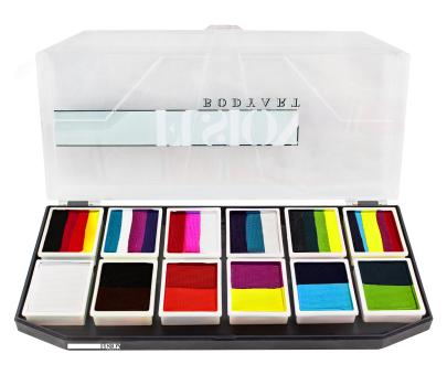 Fusion BodyArt Facepaint Palette Carnival Kit 12 x 10g 