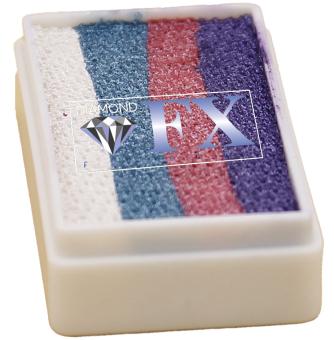 Diamond FX Rainbow Colours 28g / Split Cake Nr. 123 Sparkling Pastels 