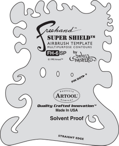 Artool Freehand Schablone FH6 Super Shield A. Mistretta 