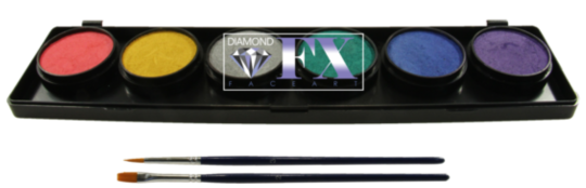 Diamond FX 6 x 10g Farben Palette Metallic 