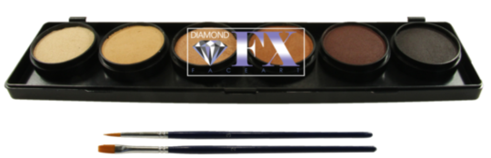 Diamond FX 6 x 10g Farben Palette Hauttöne 