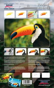 Harder Airbrush Step by Step Schablone 3tlg. Toucan 