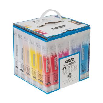 Akademie Acryl Color Kartonset 16 x 120ml Schmincke Sorte 23 