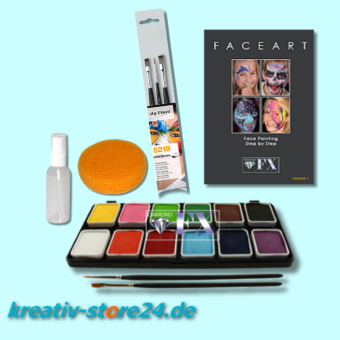 Facepainting-Set, klein für Anfänger & kleine Feste 