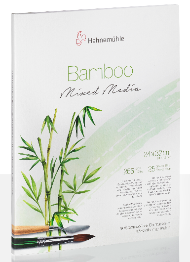 Mixed Media bambú, 265 g/m², 36 x 48 cm, 25 hojas Bloc de notas 